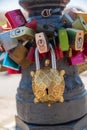 Love locks on Alte MainbrÃÂ¼cke Old Main Bridge