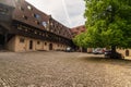 Courtyard of the Alte Hofhaltung Old Court in Bamberg Germany.