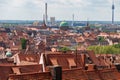 Skyline of Nuremberg from Kaiserburg Nuremburg Imperial Castle of Nuremberg Royalty Free Stock Photo