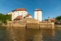 Veste Niederhaus Passaue Germany from the Danube Royalty Free Stock Photo