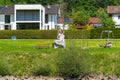 Skulptur der Nixe Isa Sculpture of the mermaid Isa at Schleuse Jochenstein Jochenstein Lock