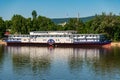 Former paddle steamer Aquamarine near Budapest Hungary Royalty Free Stock Photo