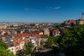 View of the rooftops of Budapest to Pest from Buda Castle Hungary Royalty Free Stock Photo