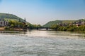 River Nahe joins the Rhine at Bingen am Rhein