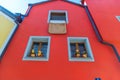 Colourful building in a side street Passau, Germany.