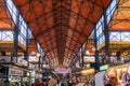 Interior of the Nagy VÃÂ¡sÃÂ¡rcsarnok Central Market Hall Budapes