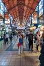 Interior of the Nagy VÃÂ¡sÃÂ¡rcsarnok Central Market Hall Budapest