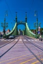 SzabadsÃÂ¡g hid Freedom Bridge Budapest Hungary Royalty Free Stock Photo