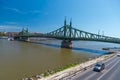 SzabadsÃÂ¡g hid Freedom Bridge Budapest Hungary Royalty Free Stock Photo