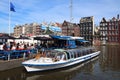 Amsterdam tour boat Royalty Free Stock Photo