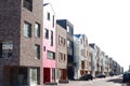 Street with newly builded houses in Amsterdam