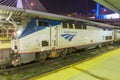 Amtrak Locomotive in Boston, Massachusetts, USA