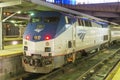 Amtrak Locomotive in Boston, Massachusetts, USA