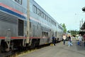 Amtrak Train cars Royalty Free Stock Photo