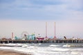 Amuesment Park at Steel Pier Royalty Free Stock Photo