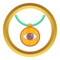 Amulet against the evil eye icon