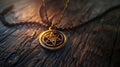 The amulet for protection against dark forces and negativity. Magical glow Royalty Free Stock Photo