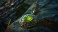 The amulet for protection against dark forces and negativity. Magical glow Royalty Free Stock Photo