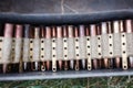 amunition belt for WWI german machine gun MG 08 Royalty Free Stock Photo