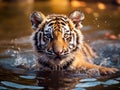 amur tiger Made With Generative AI illustration