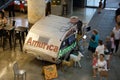 Amurica inside the Crosstown Concourse, Memphis, Tennessee Royalty Free Stock Photo