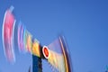 Amusement park blurred effect. Abstract illuminated background