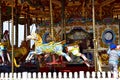 Amusement park carousel on Brighton beach pier