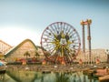 Paradise Pier at Disneyland California Adventure Before Pixar Royalty Free Stock Photo