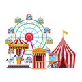 Amusement park and circus fun Royalty Free Stock Photo