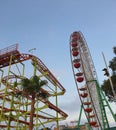 Amusement park during coronavirus lock down Royalty Free Stock Photo