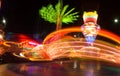 Amusement park at night Royalty Free Stock Photo