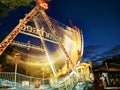 Amusement park at night Royalty Free Stock Photo