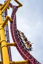 Rollercoaster ride at Cedar Point amusement park, Ohio Royalty Free Stock Photo