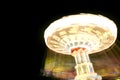 Amusement park ride at night Royalty Free Stock Photo