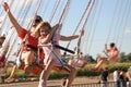 Amusement Park Swings Royalty Free Stock Photo