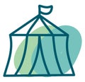 Amusement park tent, icon