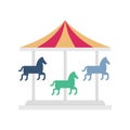 Amusement ride Line Style vector icon which can easily modify or edit