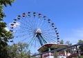 Amusement rides in the amusement park Royalty Free Stock Photo