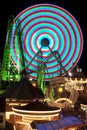 Amusement Rides at night