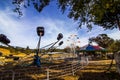 Amusement Rides In Storage At Local Farm