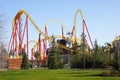 Amusement roller coaster in Sochi-Park. Adler, Krasnodarsky krai, Russia