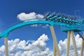 Amusement theme Kraken Rollercoaster at Seaworld Ocean Marine Park