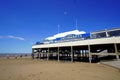 Amusements pier at seaside resort Royalty Free Stock Photo