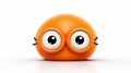 Amusing, cheerful toy with bright orange color. generated by AI tool