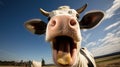 amusing funny cow Royalty Free Stock Photo