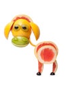 Amusing sheep made of fruits