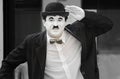 Street perfomer in Charlie Chaplin costume Royalty Free Stock Photo