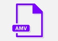 amv video file icon Royalty Free Stock Photo