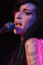 Amy Winehouse performing live Royalty Free Stock Photo
