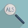 Amyotrophic lateral sclerosis - ALS Royalty Free Stock Photo